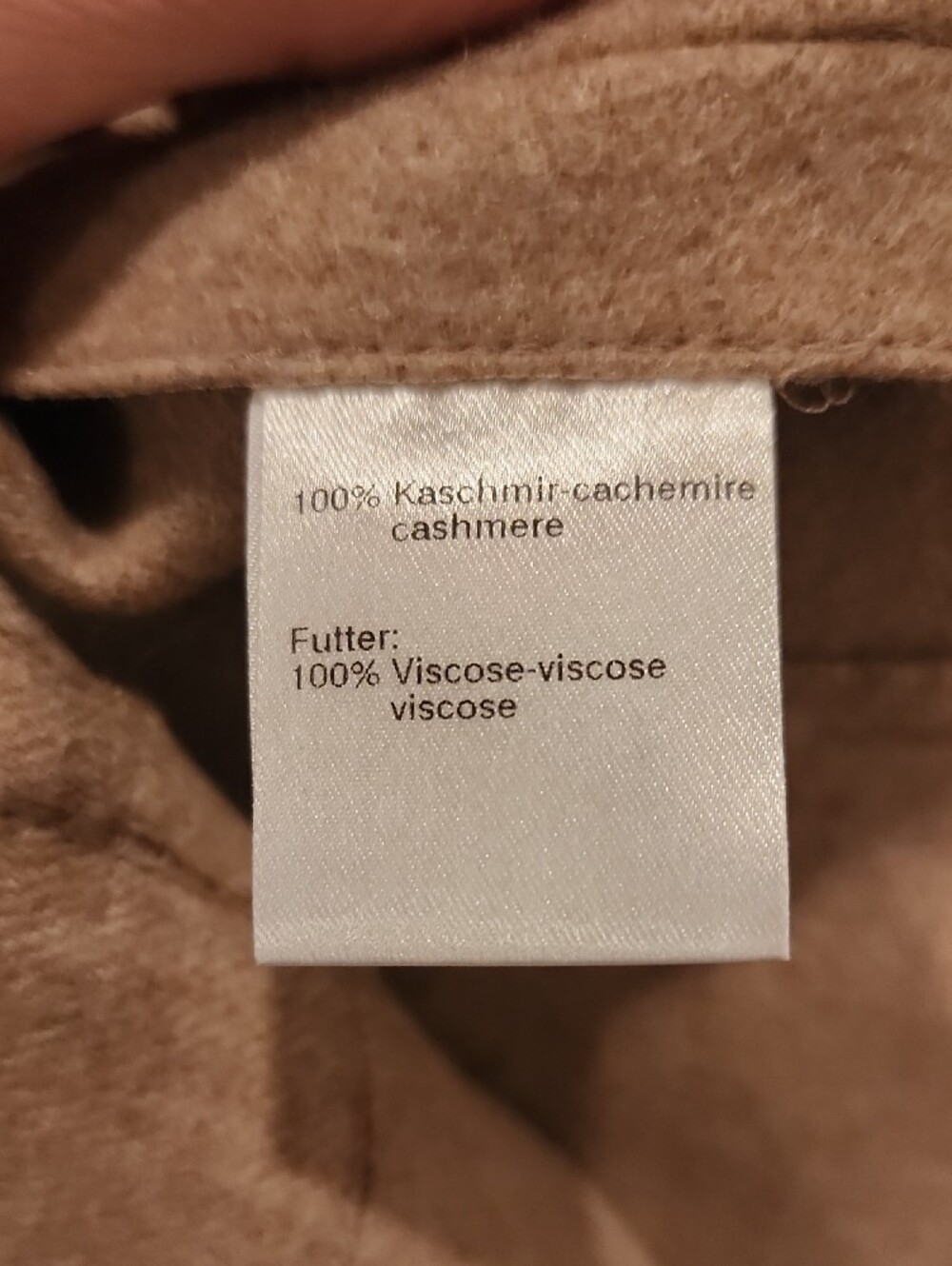 Akris 100% cashmere fitted jacket coat EUC camel - Picture 10 of 10